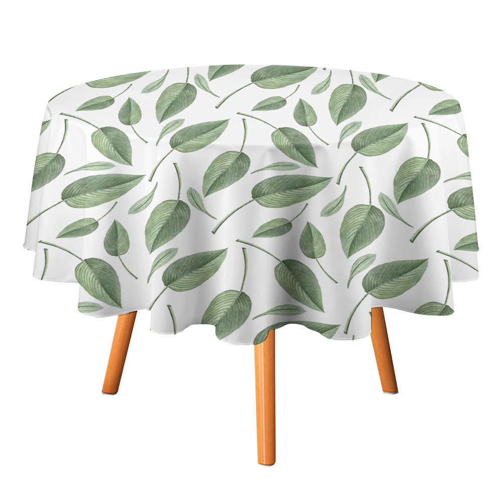 Round Tablecloth on Round Table
