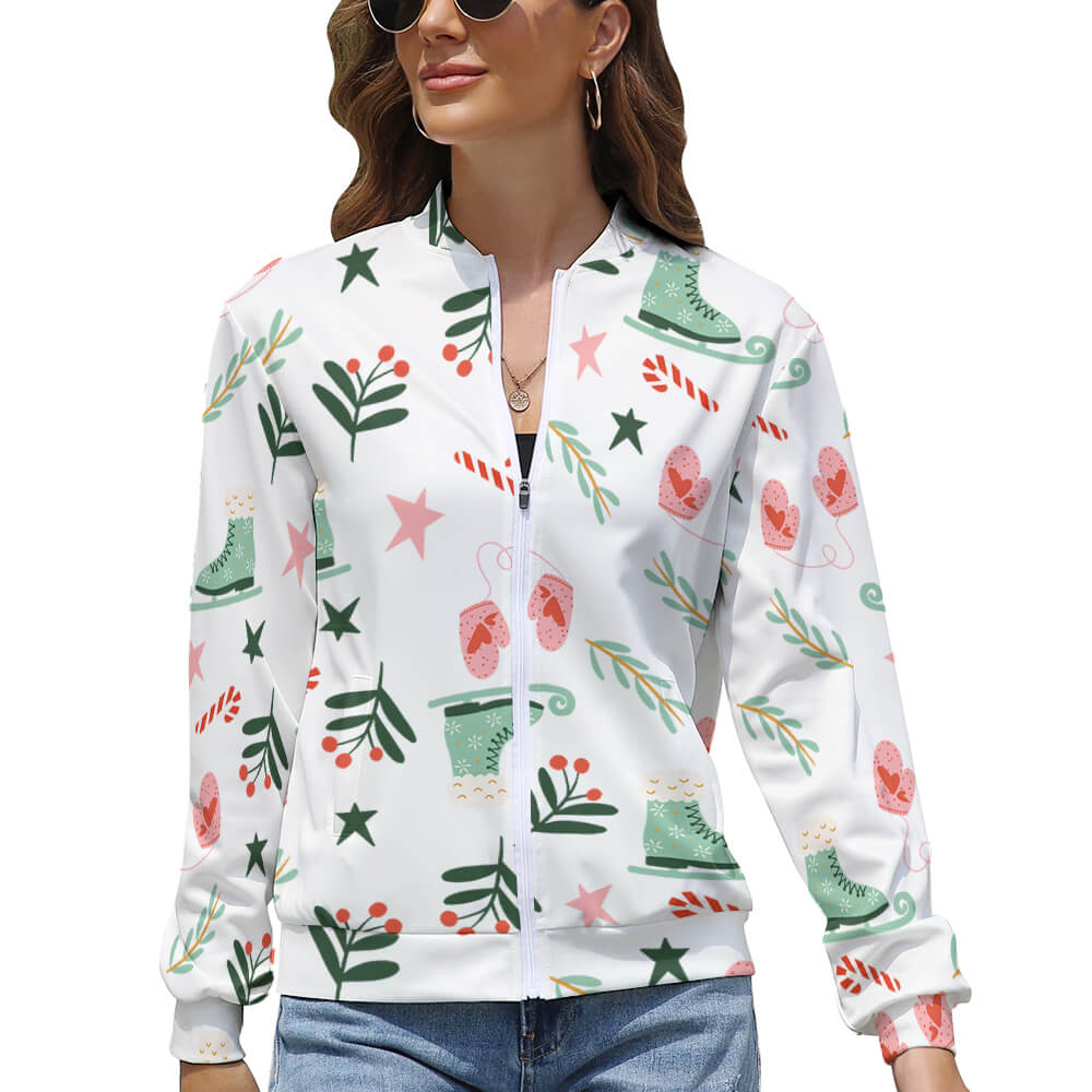 Women's Zipper Jacket(All-Over Printing)