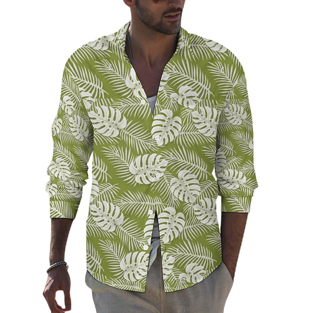 DTG 110gsm Lapel Collar Shirt with Pockets(All-Over Printing)