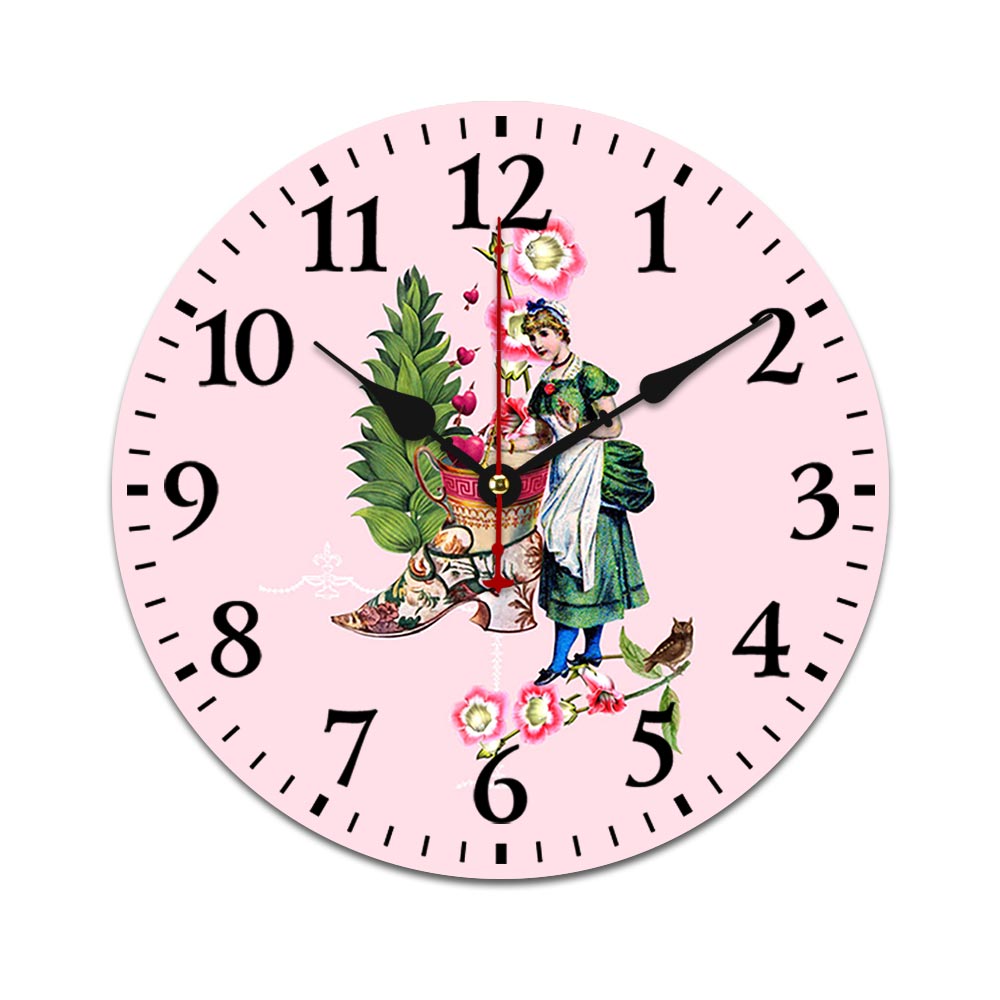 Wooden Wall Clock-9.84"x9.84"/ 25x25cm