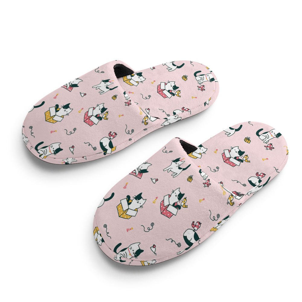 Flannel Children's Cotton Slippers (All-Over Printing)