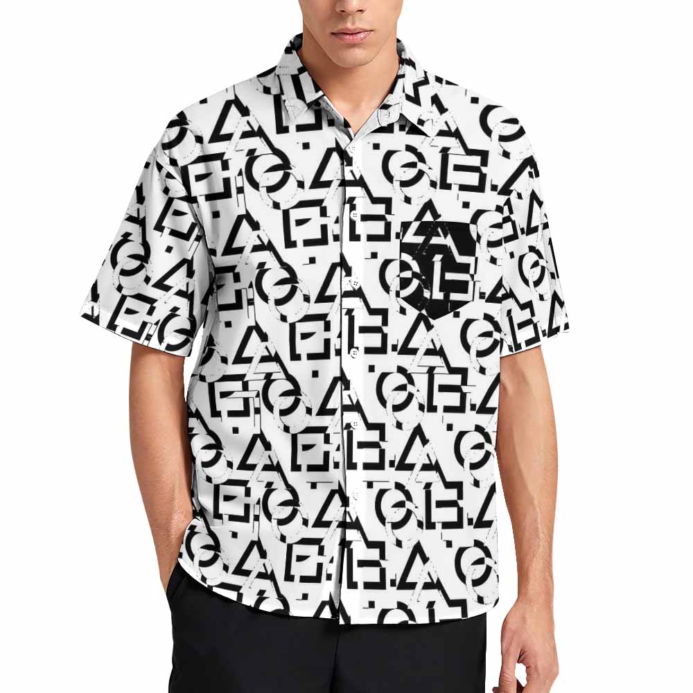 Men's Short Sleeve Father's Day Shirt with Pocket(XS-7XL)
