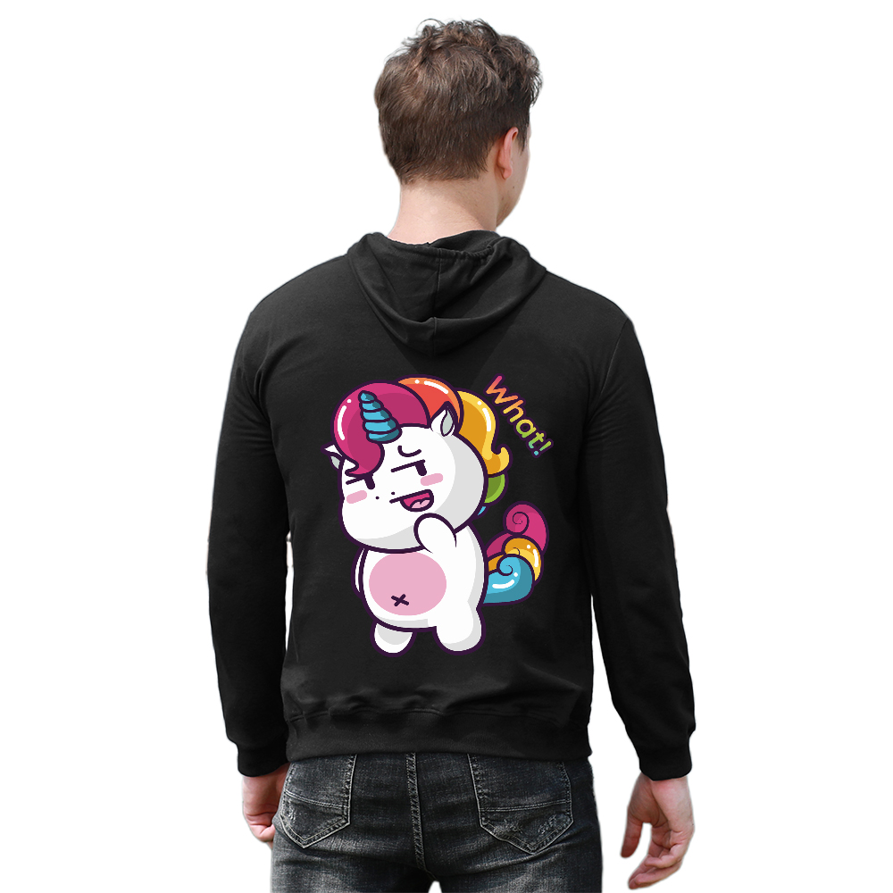DTG 255gsm Custom Men Hoodie with Pocket (Back Printing)