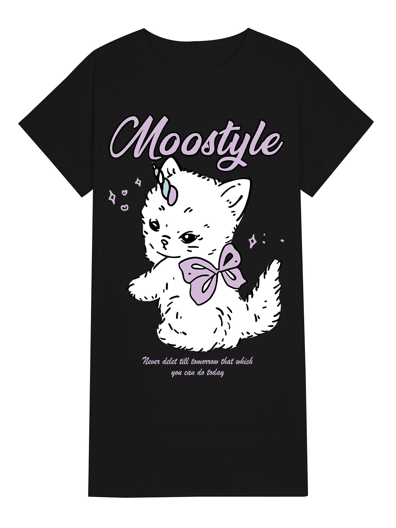 DTF 180gsm T Shirt Dress For Women(Front Printing)