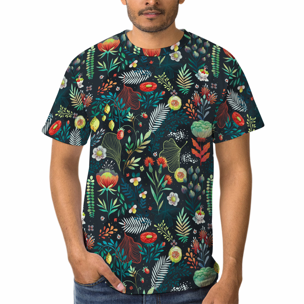 140gsm Men Short Sleeve Shirt (All-Over Printing)