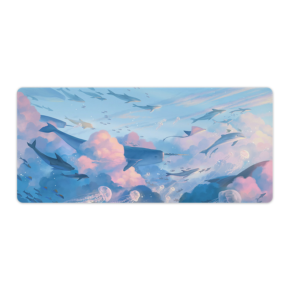 Large Desk Pad Protector with Stitched Edges-16x36 in/40x90cm