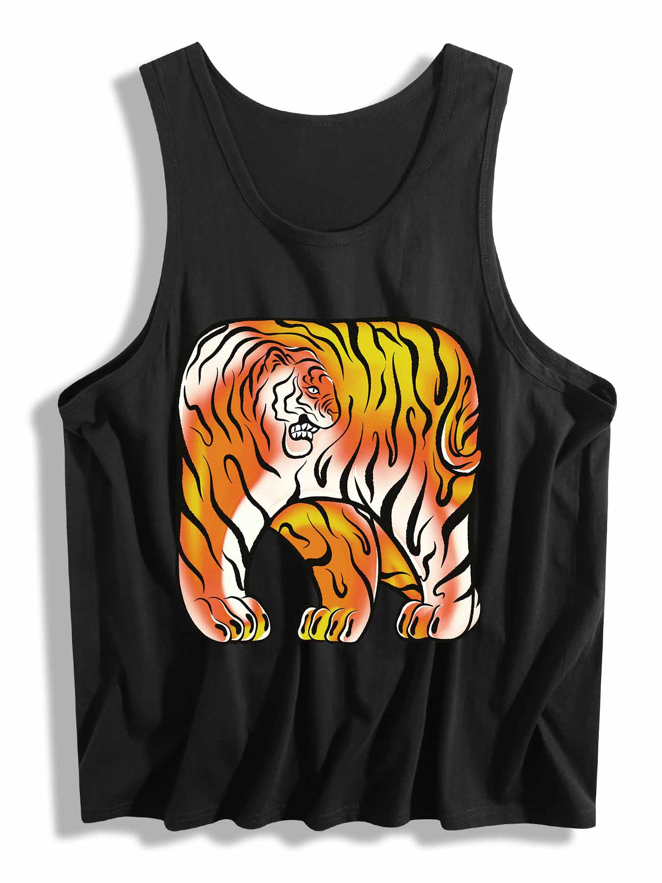 DTF 180gsm Cotton Tank Top for Men(Front Printing)