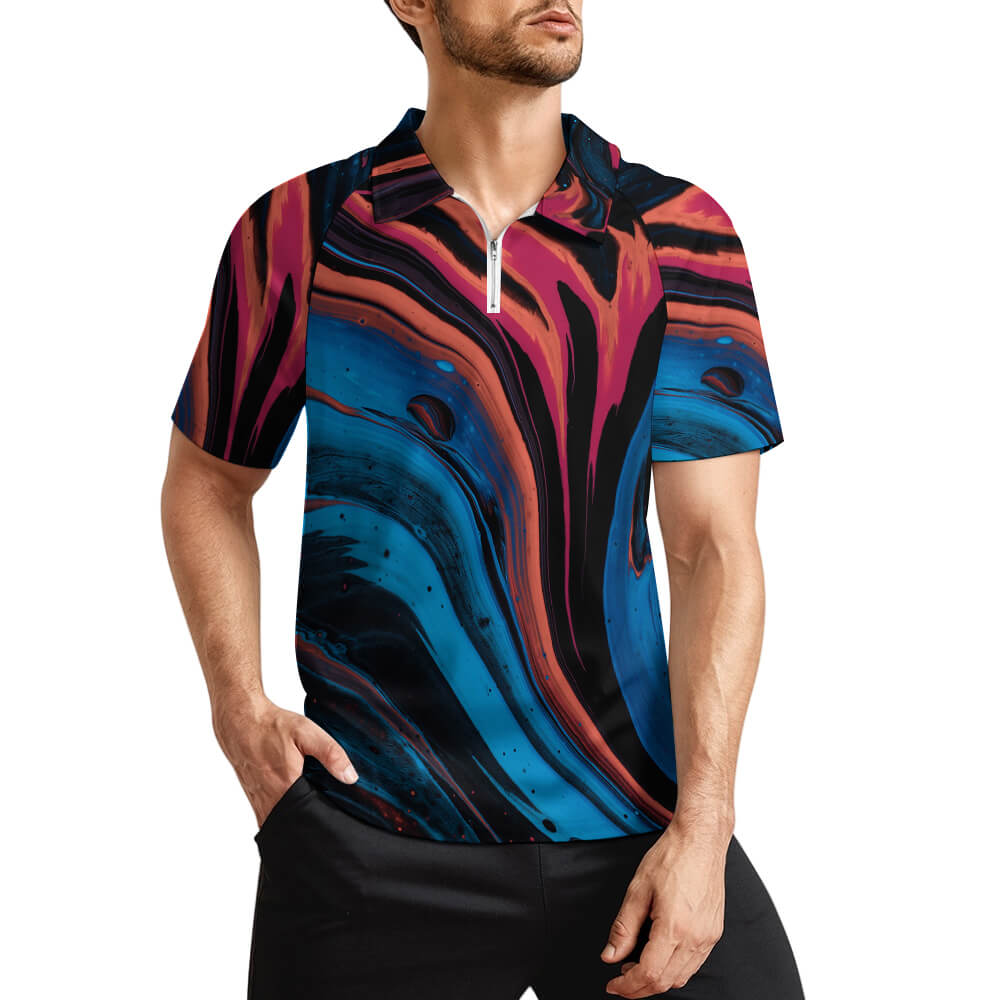 Short Sleeved Sportswear Men's T Shirt(All-Over Printing)
