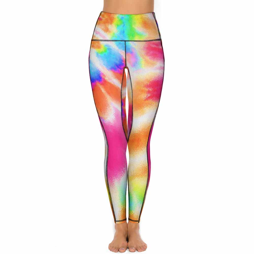 Custom Print Patterned Yoga Pants with 2 Pockets (All-Over Printing)