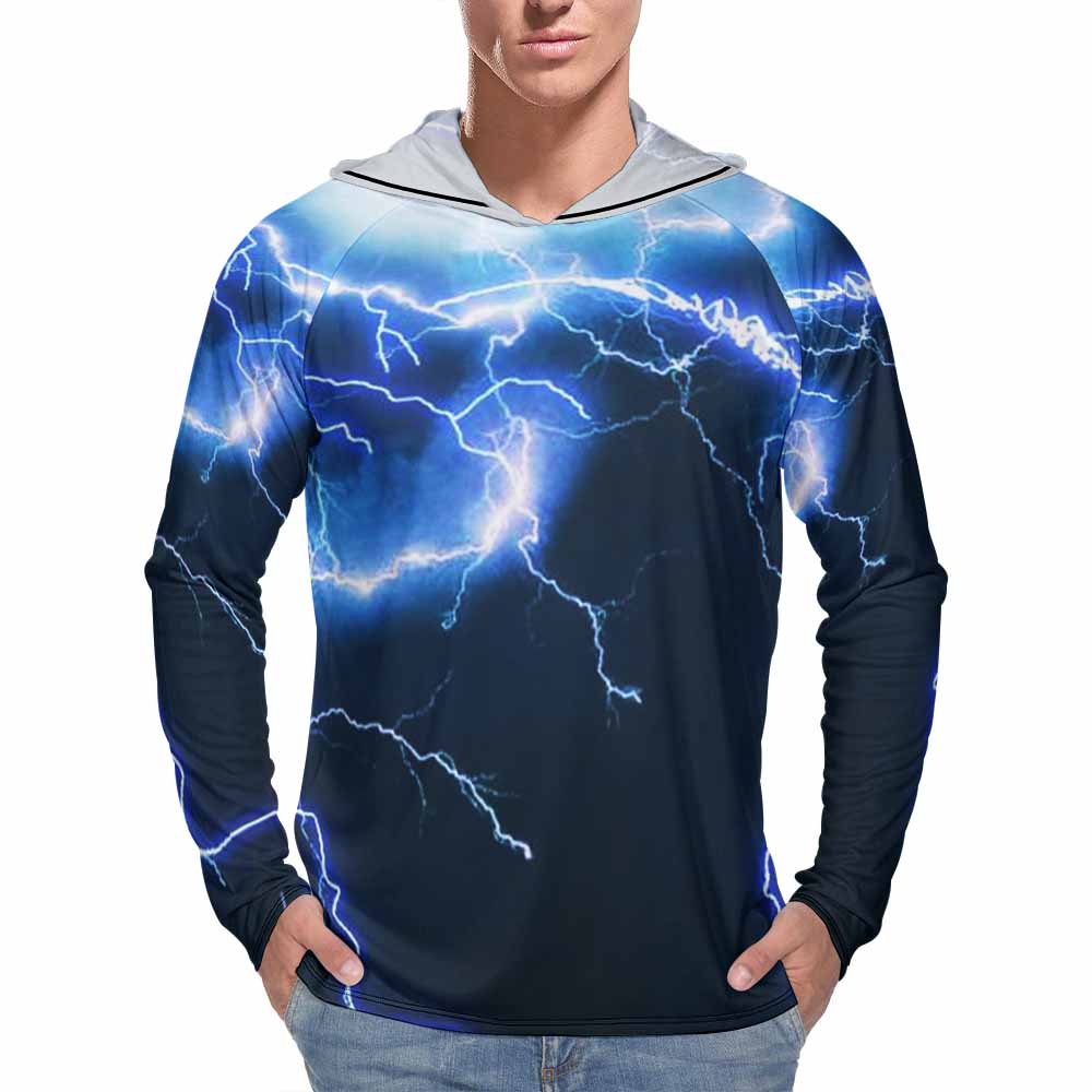 Men's UPF 40+ Sun Protection Fishing Shirt(All-Over Printing)