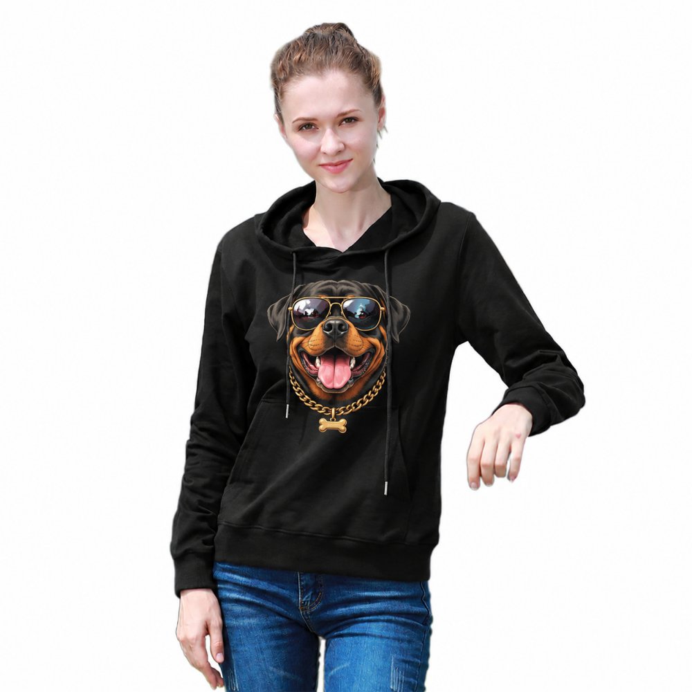 DTG 255gsm Cotton Women's Customize Hoodie with Pocket (Front Printing)