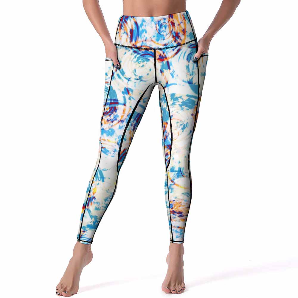 Custom Printed Yoga Pants with 2 Pockets(All-Over Printing)