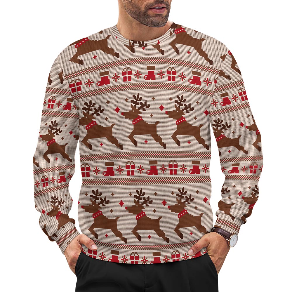 300gsm Oversized Thick Pullover Sweater(All-Over Printing)