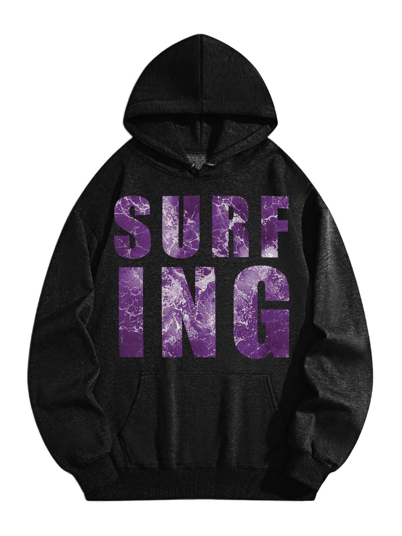 DTF 180gsm Hooded Sweatshirt with Drawstring(Dual-sided Printing)
