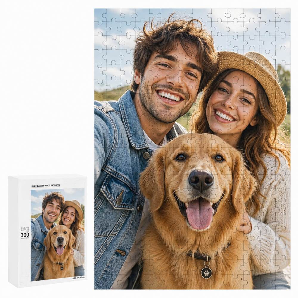 Vertical Colorful Wooden Puzzle