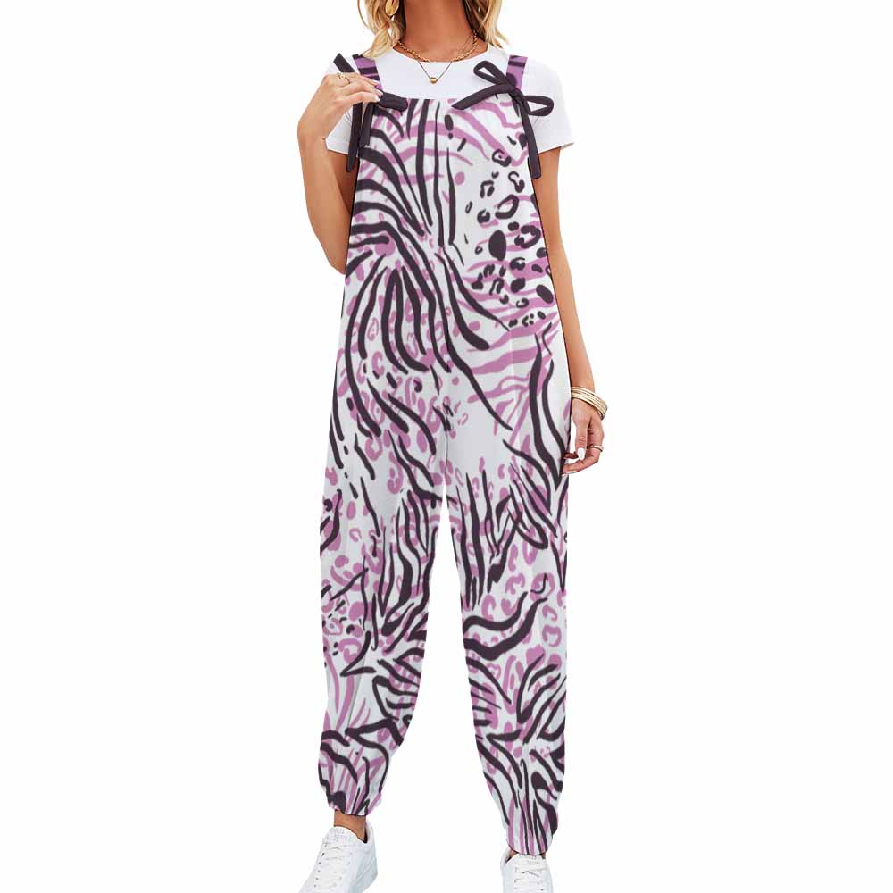 Spaghetti Strap Jumpsuit(All-Over Printing)