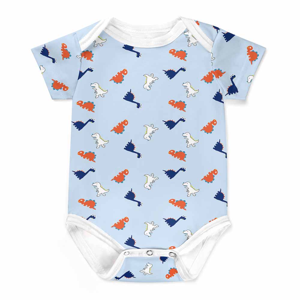 220gsm Faux Cotton Short Sleeve Baby Romper(All-over Printing)