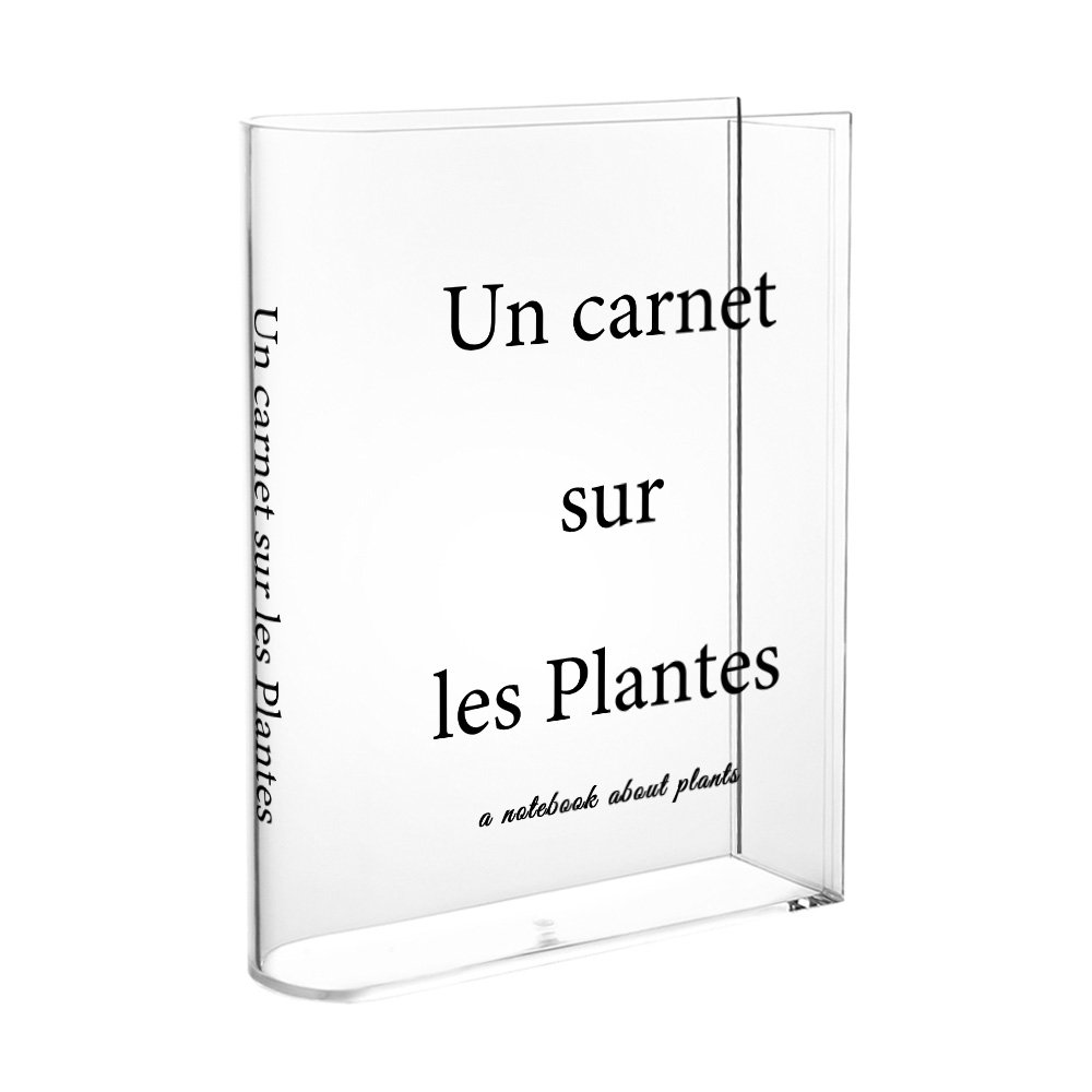 Acrylic Book Shaped Vase(Dual-sided Printing)