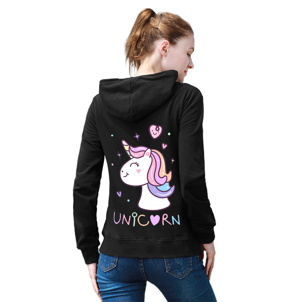 DTG 255gsm Cotton Women's Back Print Hoodie (Back Printing)