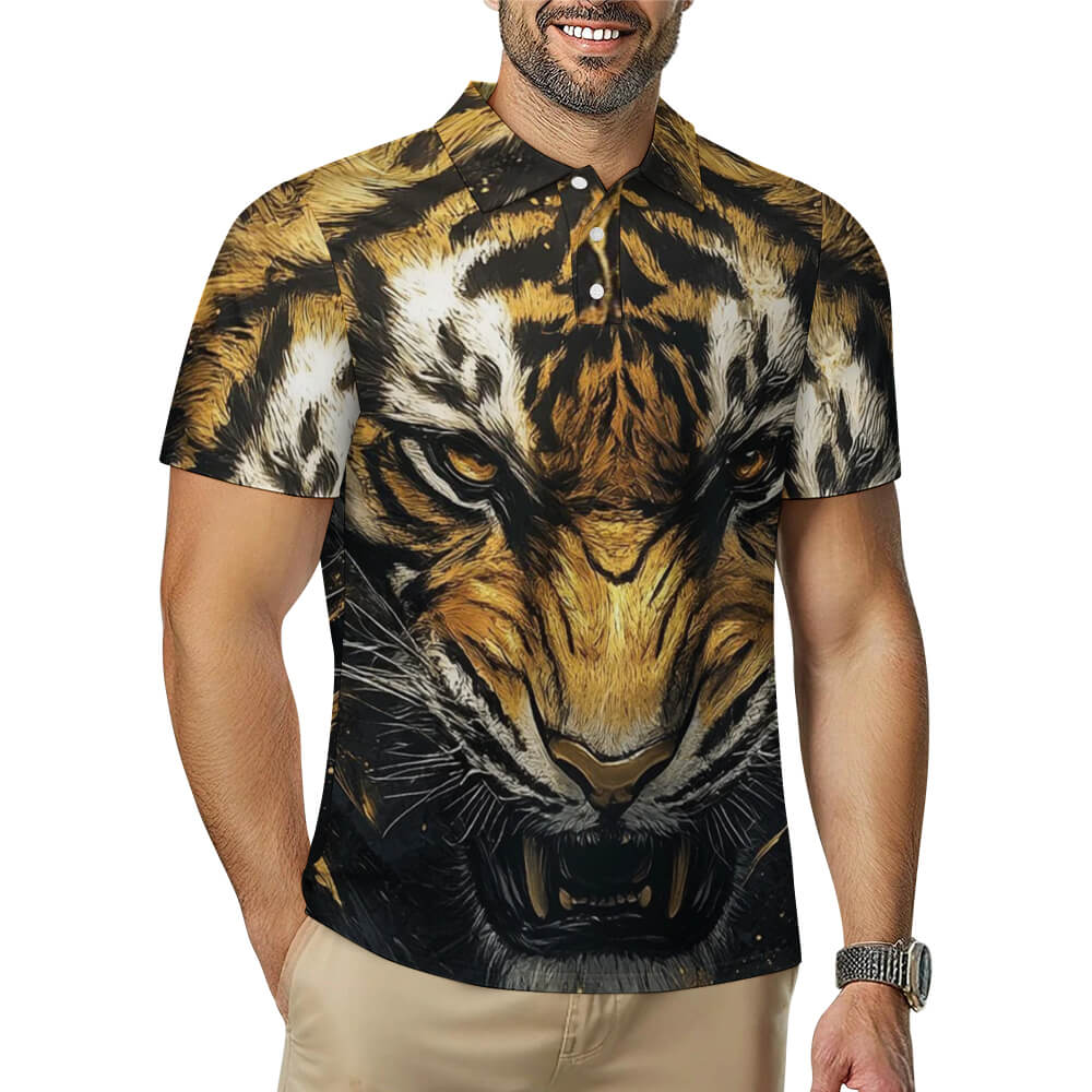 150gsm Men's Quick Dry POLO Shirt(All-Over Printing)
