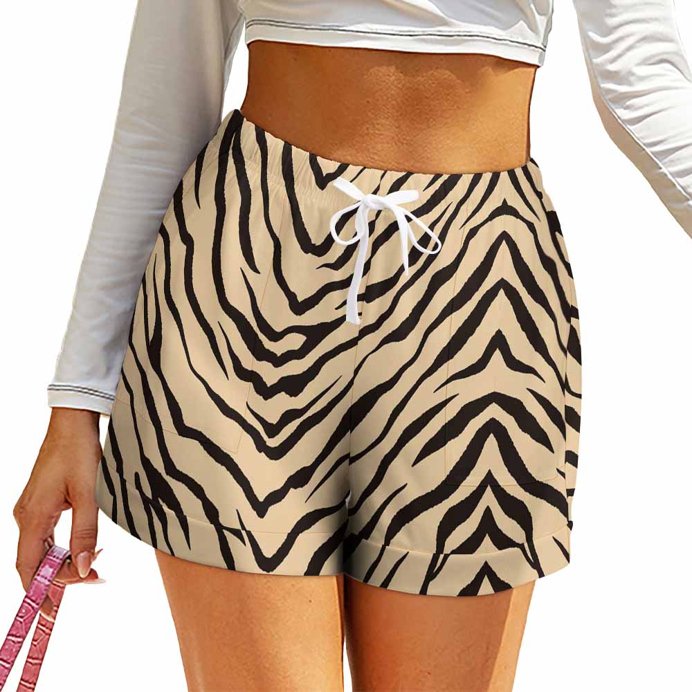 Loose High Waisted Shorts(All-Over Printing)