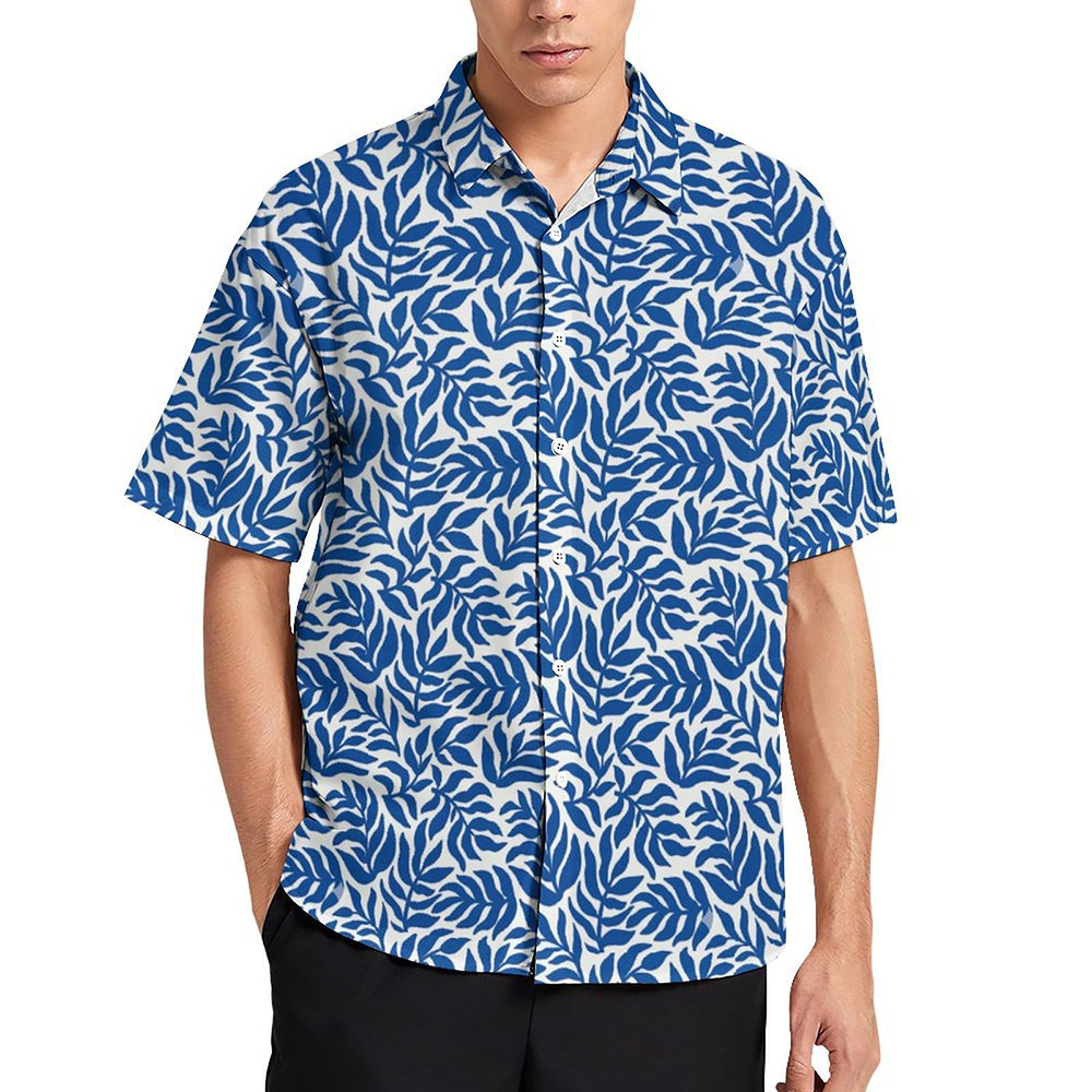 DTG 110gsm Button Down Shirt For Men(All-Over Printing)