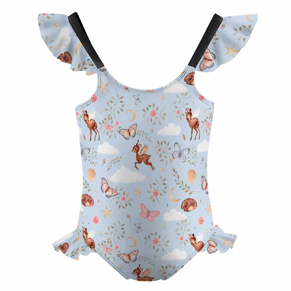 One-Piece Summer Swimsuit for Girls(All-Over Printing)