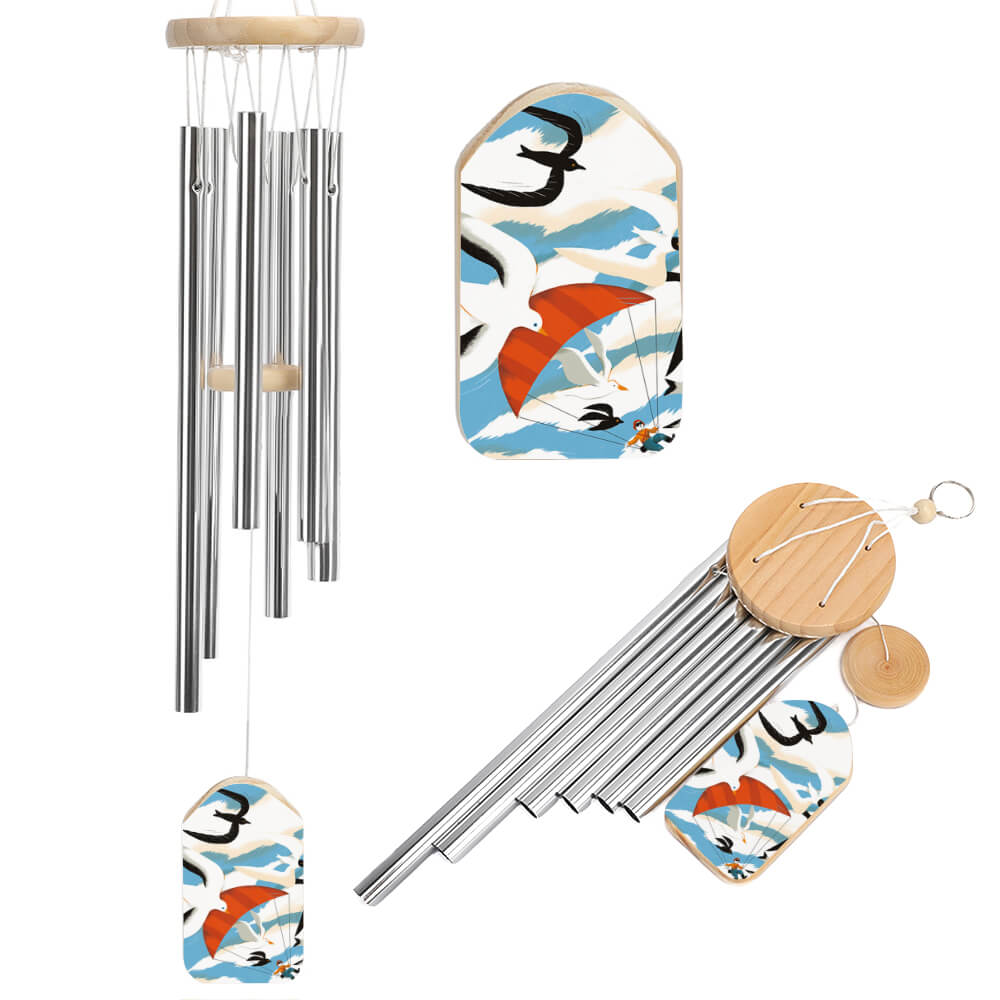 Wind Chime with White Background
