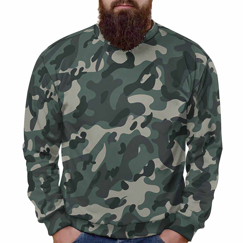 250gsm Round Neck Men's Sweatshirt(All-Over Printing)