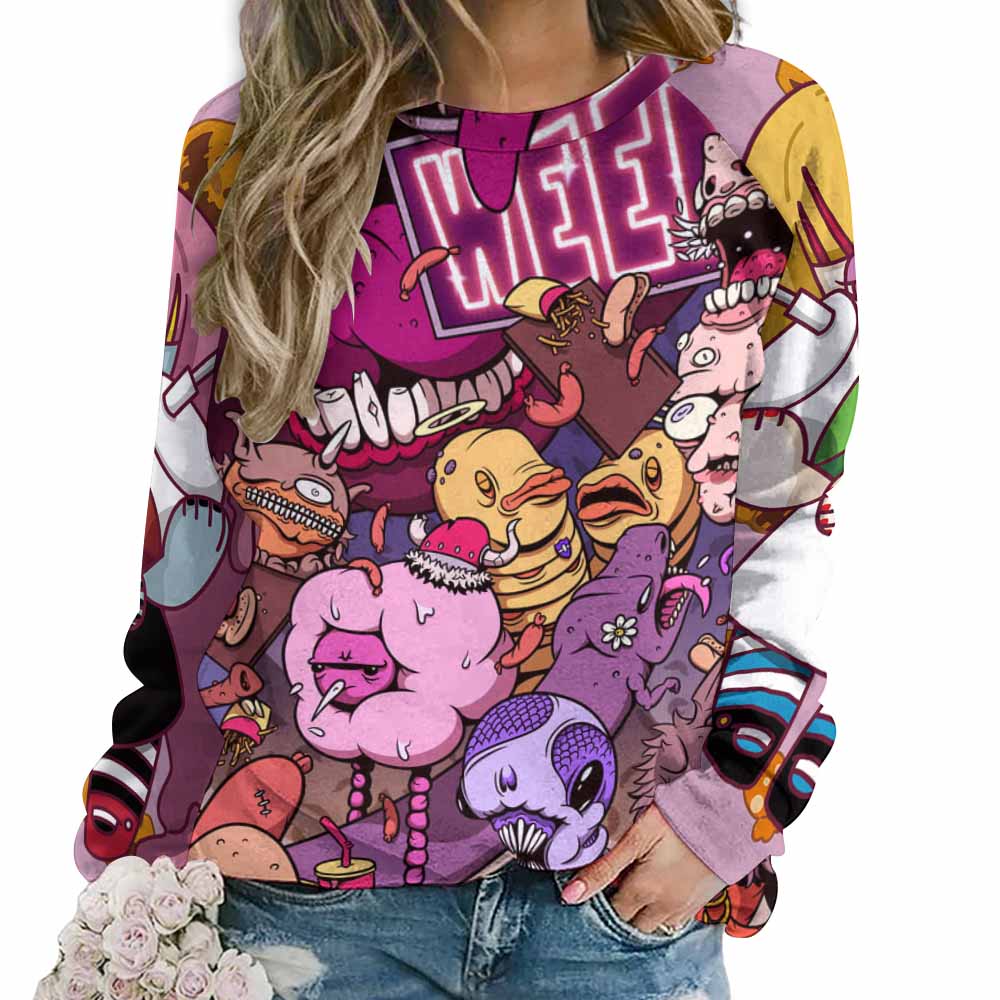 280gsm Custom Sweatshirt Designs Raglan Style(All-Over Printing)