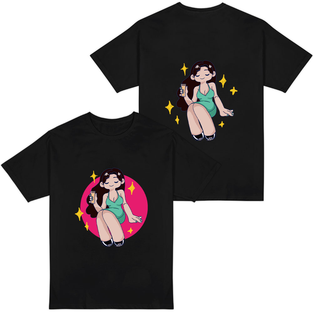 DTF 190gsm Custom Designed Women's T-Shirts-Dual-Sided Printing
