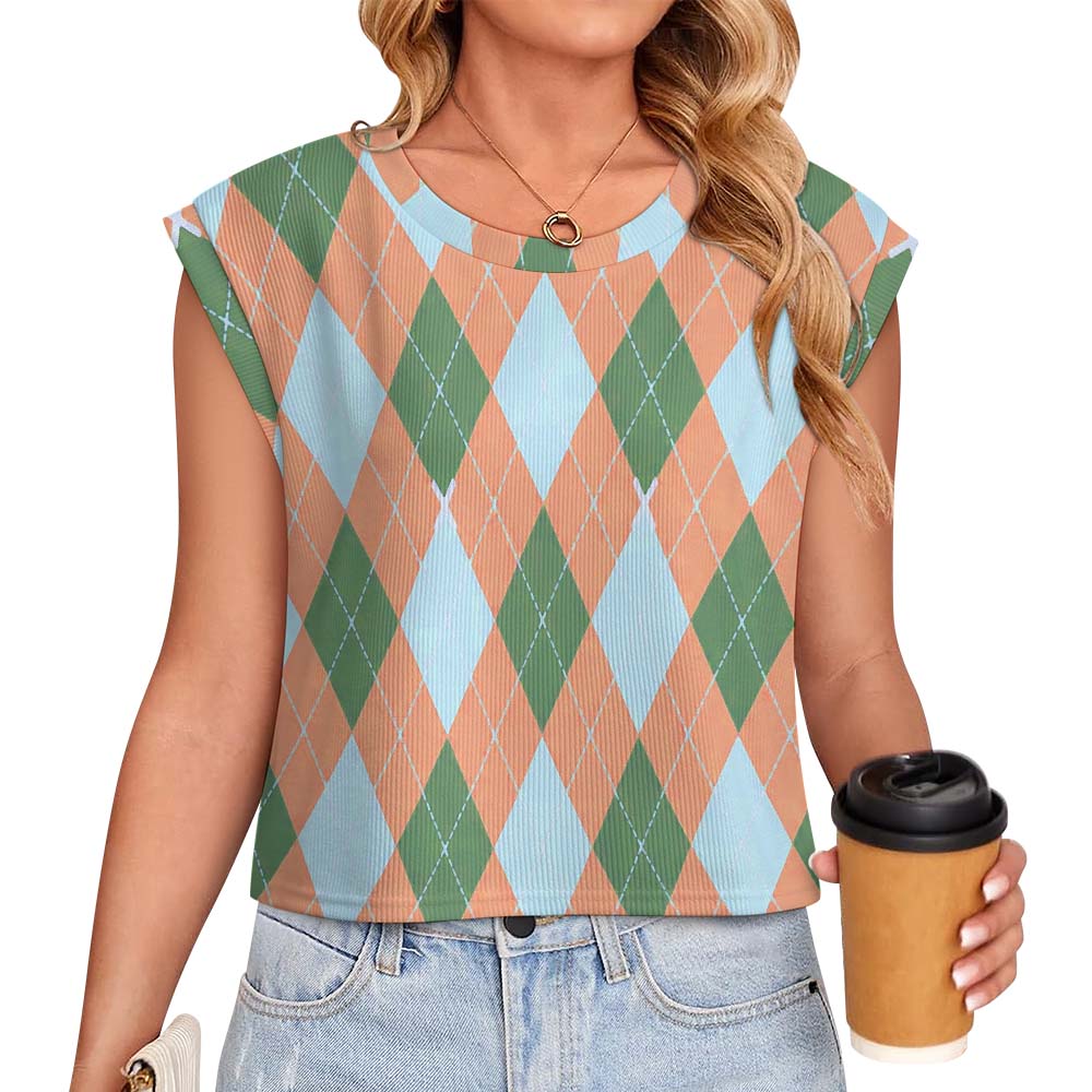 300gsm Sleeveless Knit Sweater(All-Over Printing)