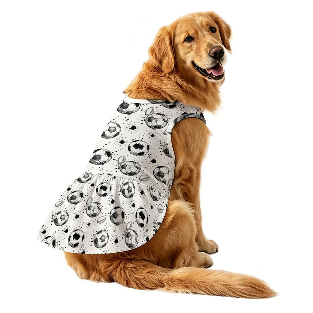 Plus Size Pet Ruffled Dress(All-Over Printing)
