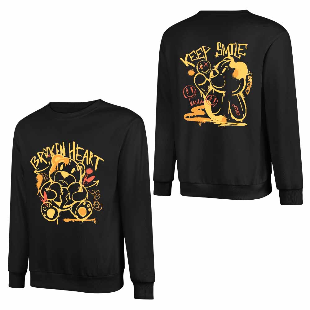 DTF 250gsm Cotton Men's Sweatshirt (Dual-sided Printing)
