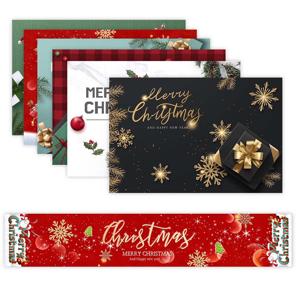 180gsm Christmas Desk Mat Set(One-sided Printing)