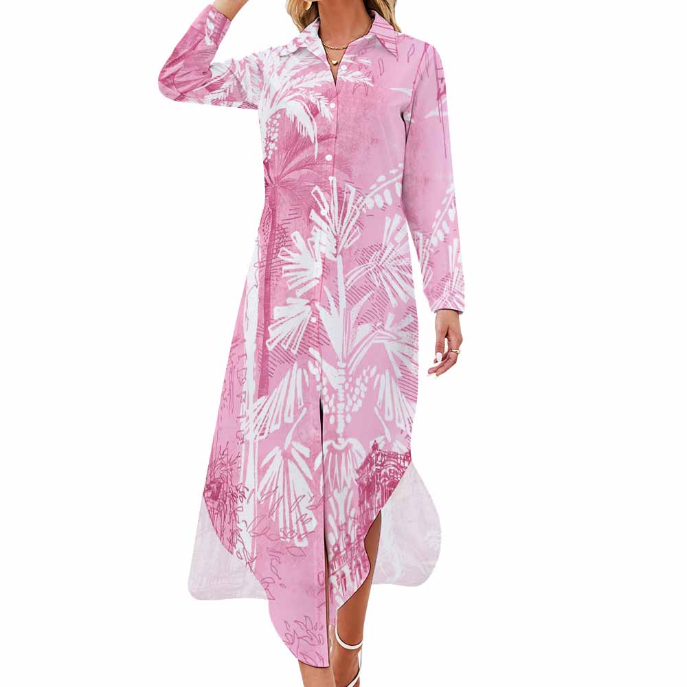 135gsm Button Down Collar Dress(All-Over Printing)