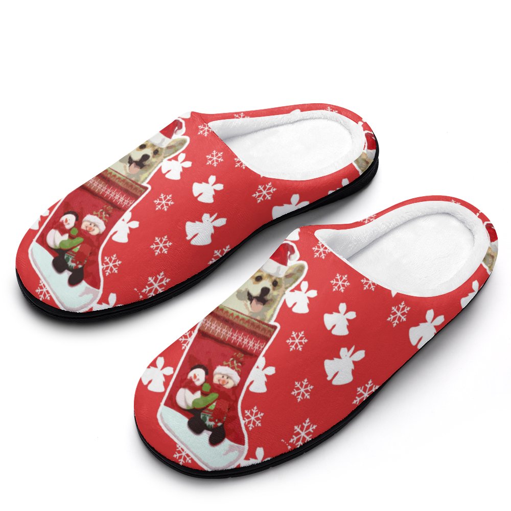 Personalized Men's Cotton Slippers (All-Over Printing)