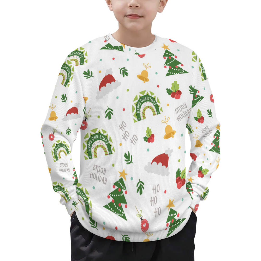 300gsm Children's Thickened Pullover Sweater LM737(All-Over Printing)