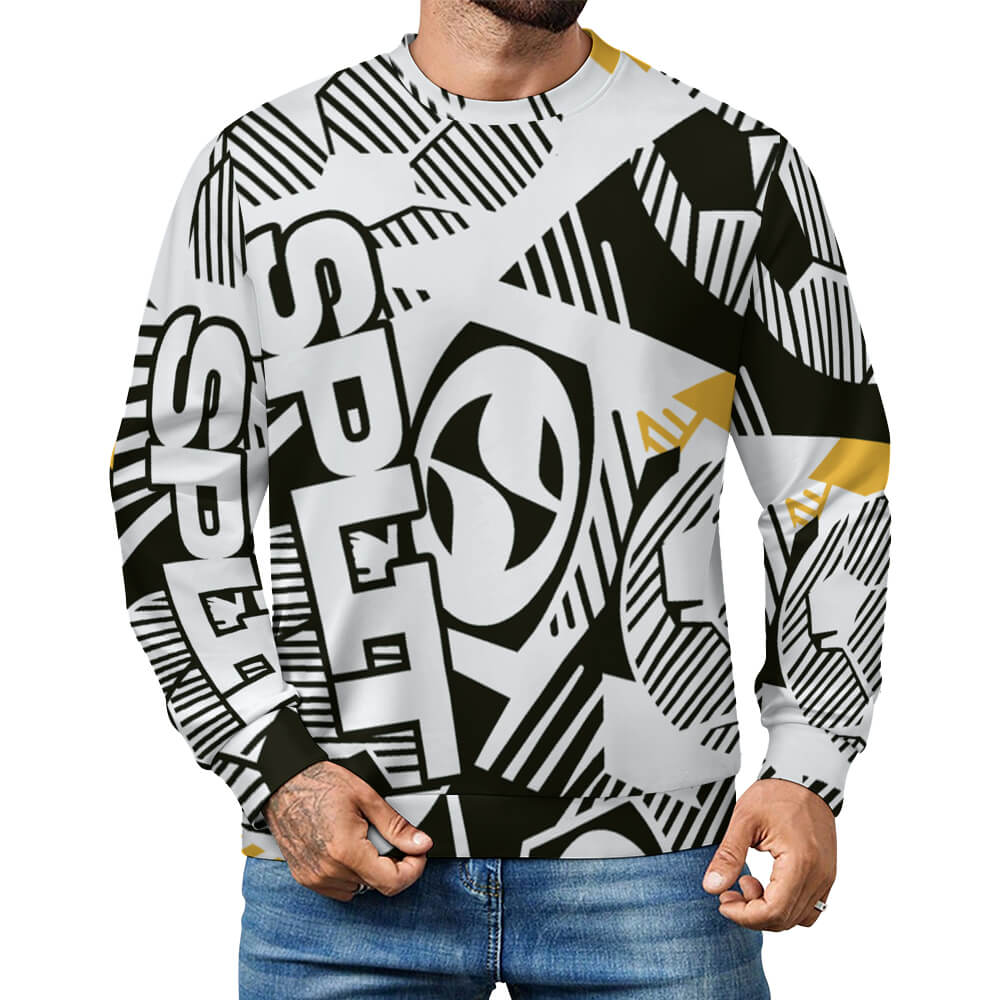 280gsm Casual Crew Neck Men's Sweatshirt(All-Over Printing)