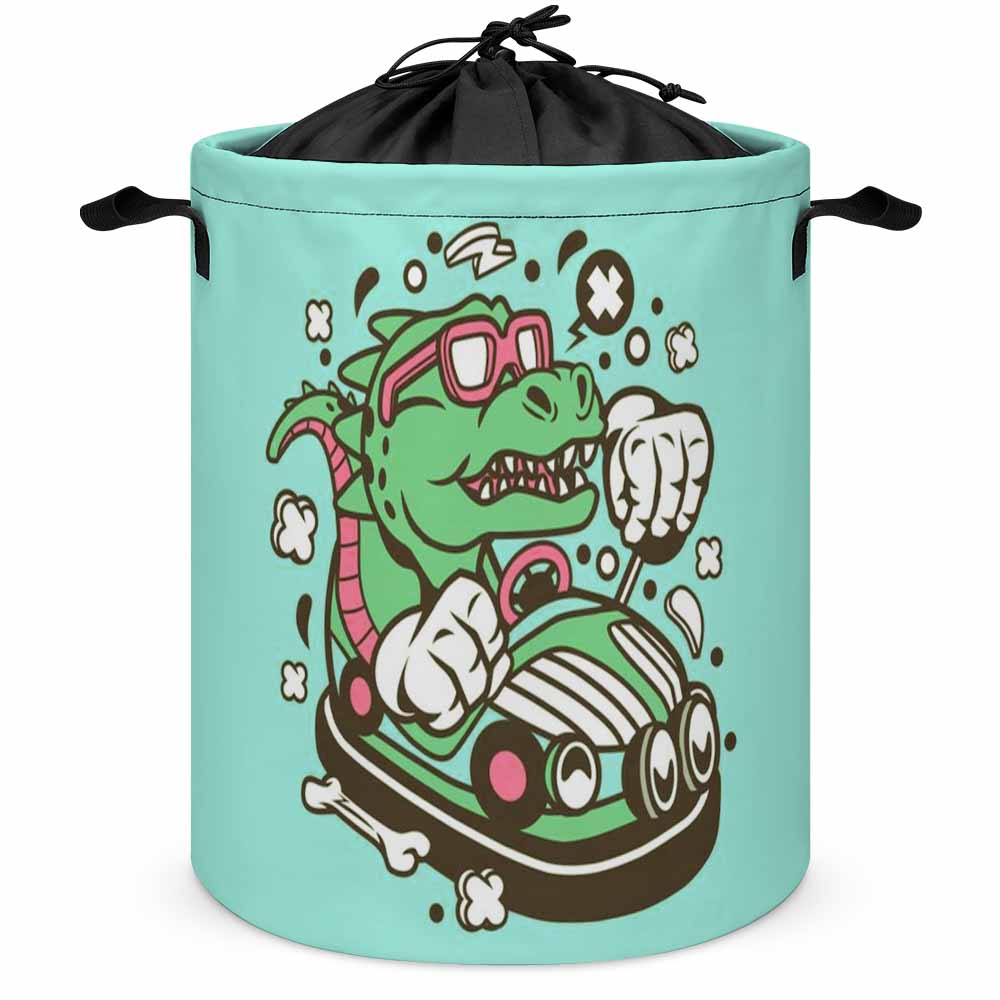 Drawstring collapsible Laundry Basket