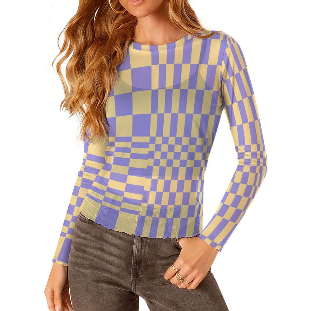 100gsm Long Sleeve Mesh T-Shirt(All-Over Printing)