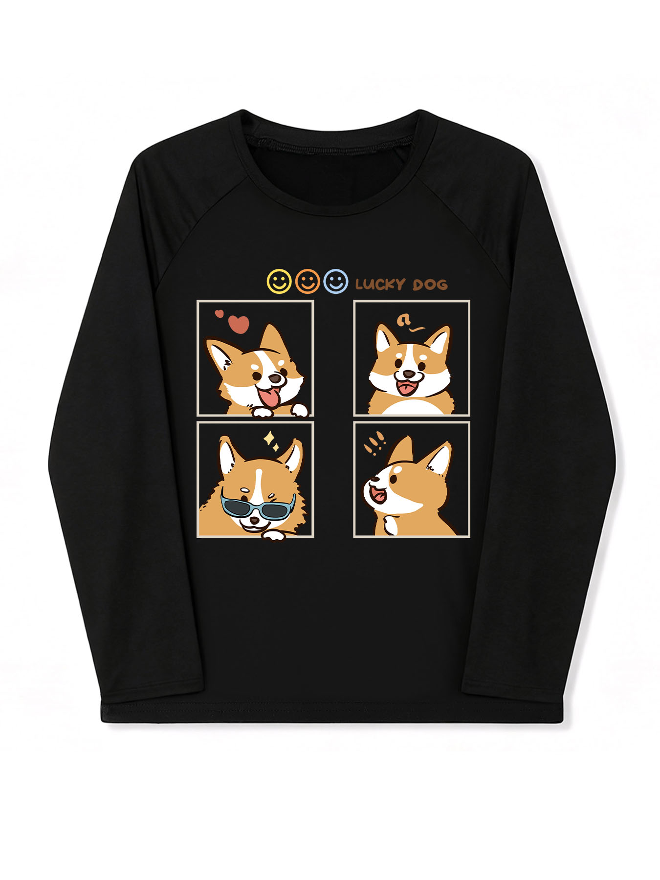 DTF Children's Loungewear Long-sleeve Top(Front Printing)