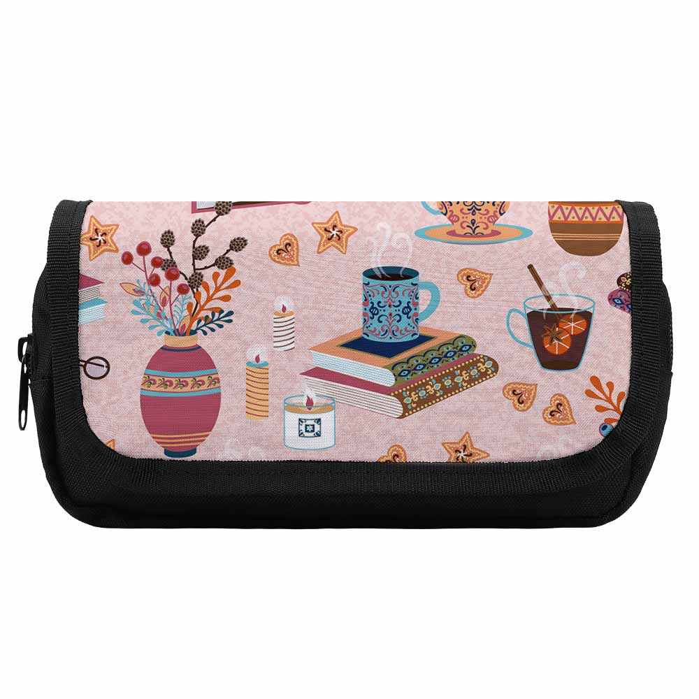 2-Compartment Zipper Pencil Case