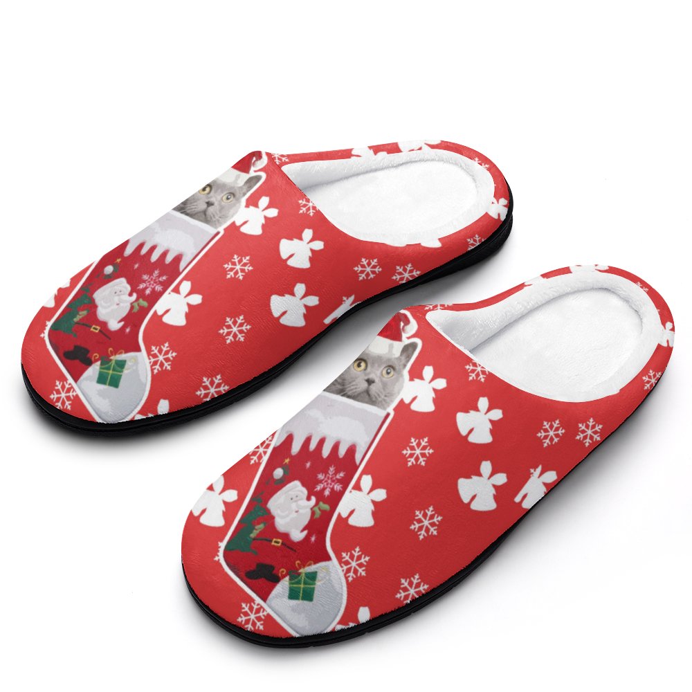 Custom Women's Cotton Slippers for Indoor Wear (All-Over Printing)