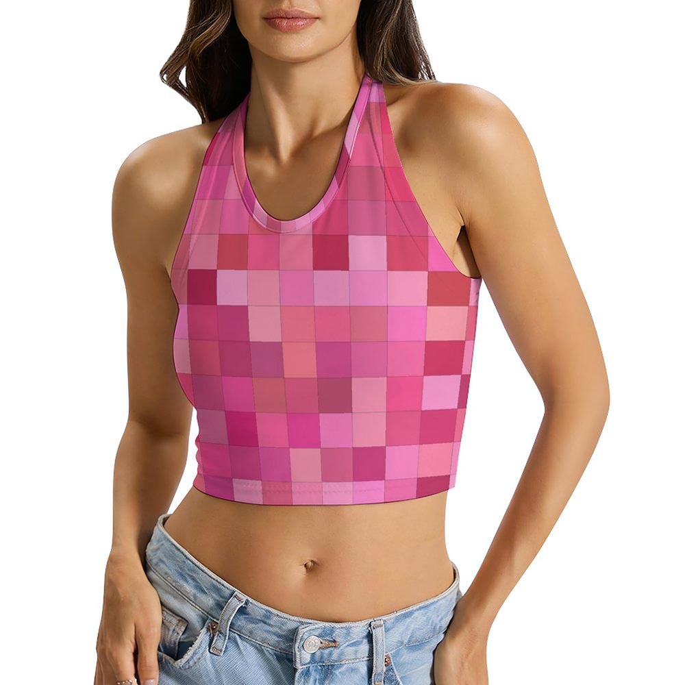 180gsm Women's Halter Tie Vest(All-Over Printing)