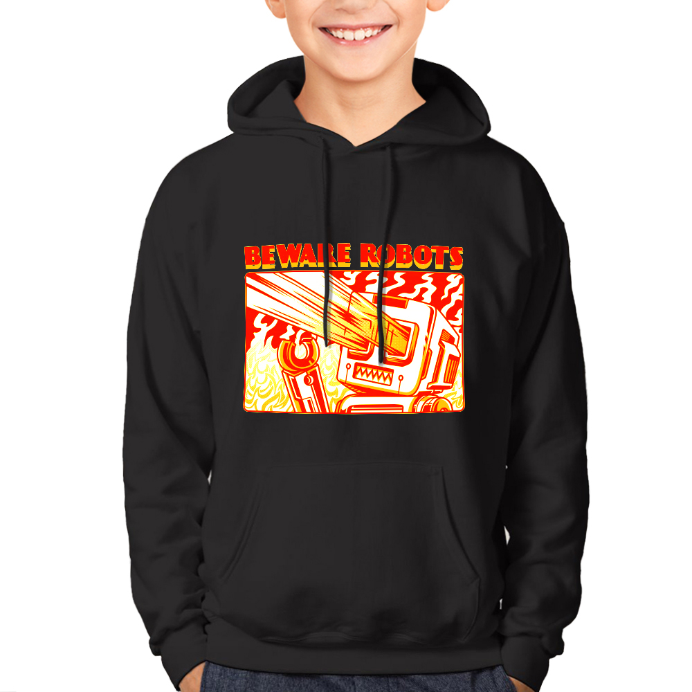 DTG 260gsm Cotton Children's Pullover Hoodie with Pocket (Front Printing)