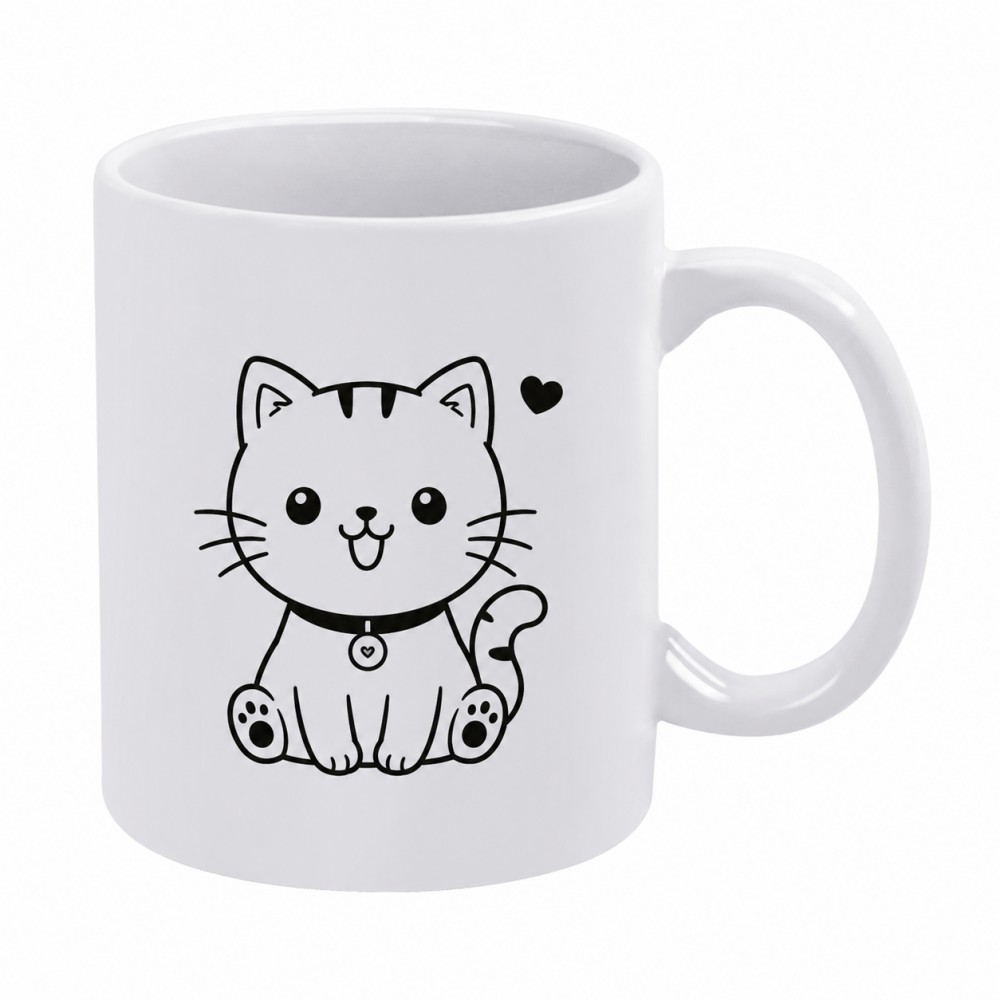 11oz White Mug Printing (Partial Printing)