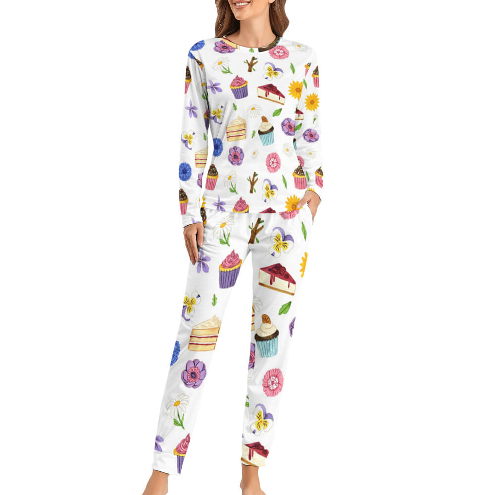 Women's 2-Piece Pajama Set(All-Over Printing)