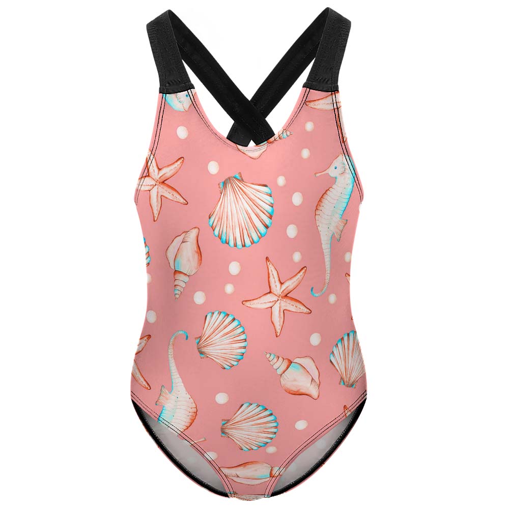 One-piece Beach Swimsuit For Girls(All-Over Printing)