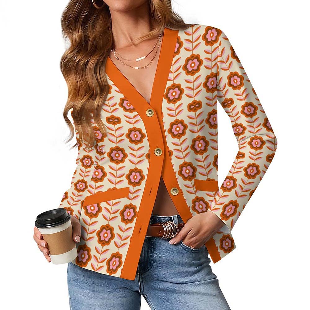 170gsm Women's Lightweight Cardigan(All-Over Printing)